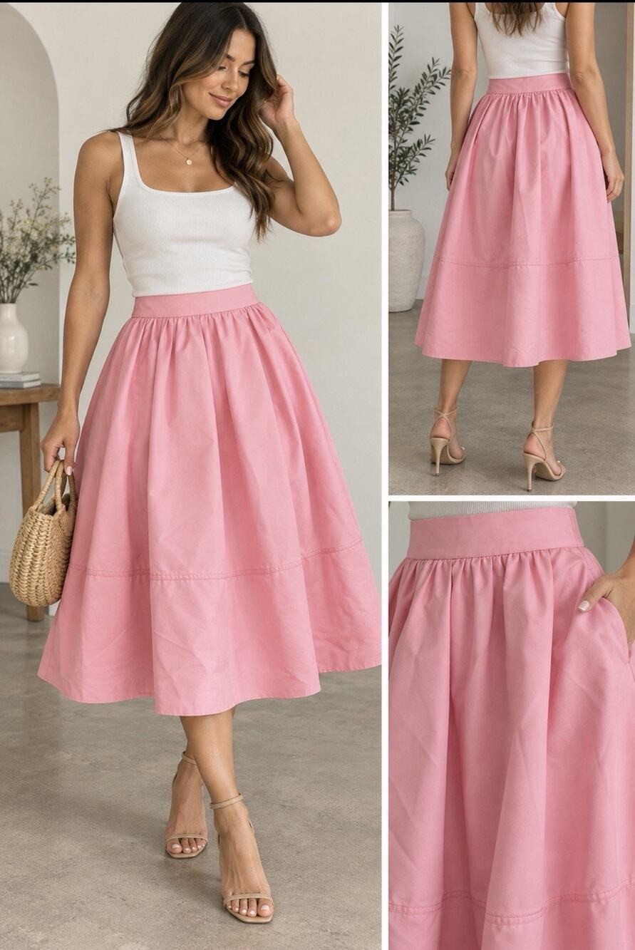 Express Women’s Skirt Sz 4 Bubblegum Pink Feminine Preppy Coquette